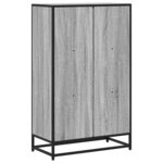 vidaXL Bibliothèque sonoma gris 65 5x33x107 5 cm bois d'ingénierie