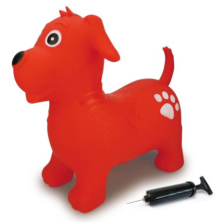 Jamara chien rebondissant avec pompe rouge