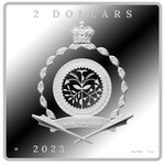Pièce de monnaie en Argent 2 Dollars g 62.2 (2 oz) Millésime 2023 IRISES
