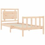 vidaXL Cadre de lit sans matelas bois de pin massif