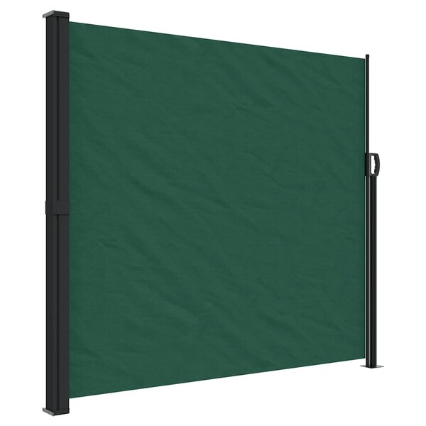 vidaXL Auvent latéral rétractable vert foncé 180x600 cm
