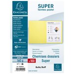 Paquet 100 chemises SUPER 160 - 24x32cm - Bulle x 5 EXACOMPTA