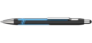 Stylo à bille Epsilon noir-cyan Pointe Extra Large Bleu SCHNEIDER