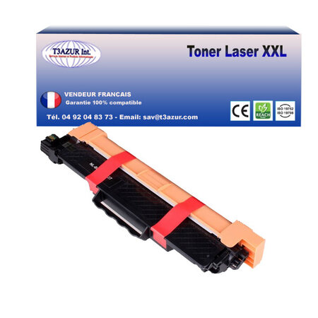 Toner compatible avec Brother TN247  Noire - 3 000 pages - T3AZUR