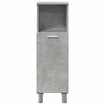 vidaXL Armoire de salle de bain Gris béton 30x30x95 cm Aggloméré