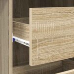 vidaXL Bureau Chêne sonoma 90 x 37 5 x 75 cm Bois d'ingénierie