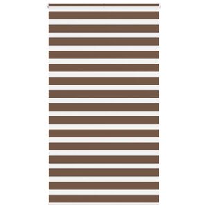 vidaXL Store zèbre marron 120x200cm largeur du tissu 115 9cm polyester