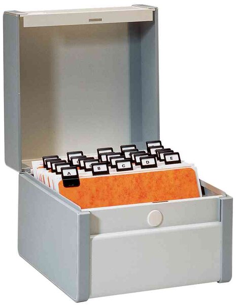 Boîte à fiches Provence A6 paysage gris NOBO