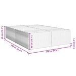 vidaXL Cadre de lit Noir 140x190 cm Velours