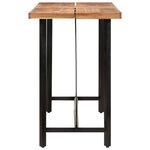 vidaXL Table de bar 150x70x107 cm bois massif d'acacia et fer