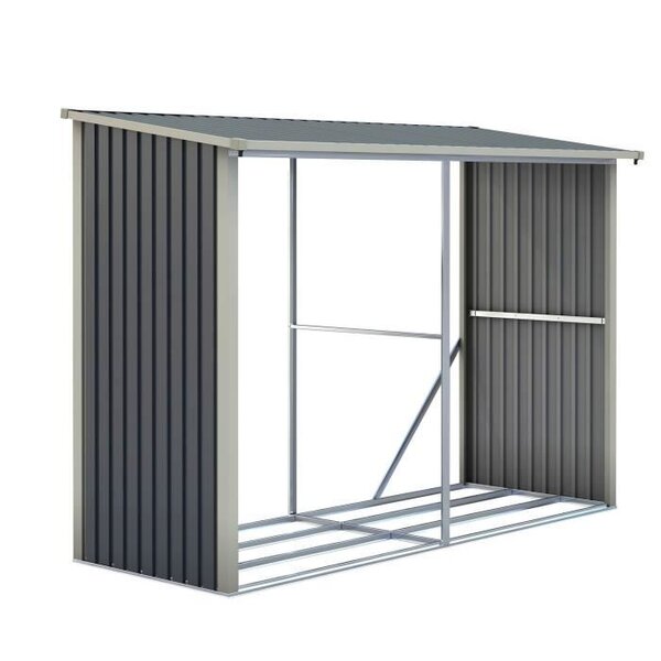 Abri bûches XL - Gris anthracite