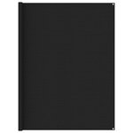 vidaXL Tapis de tente 250x350 cm Noir