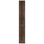 vidaXL Bibliothèque 5 niveaux chêne marron bois ingénierie