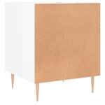 vidaXL Tables de chevet 2 Pièces blanc brillant 40x40x50 cm