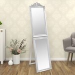 vidaXL Miroir sur pied Argenté 50x200 cm