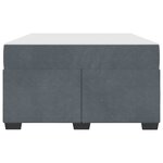 vidaXL Cadre de lit avec matelas Gris foncé 120 x 190 cm Velours