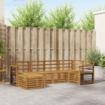 vidaXL Ensembles de canapés 6 Pièces Naturel Bois d'Acacia Massif