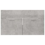 Vidaxl armoire d'évier gris béton 80x38 5x46 cm aggloméré