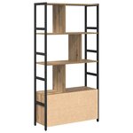 vidaXL Étagère Chêne artisanal 80 x 30 x 155 5 cm Bois d'ingénierie