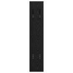 vidaXL Porte-manteau mural avec stockage Chêne noir 20 x 1.5 x 100 cm