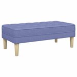 vidaXL banc Bleu jean 113 x 57 x 39 cm tissu