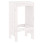 vidaXL Tabourets de bar lot de 2 blanc 40x36x75 cm bois massif de pin