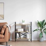 vidaXL Étagère Chêne Sonoma 75 x 30 x 91 cm Bois d'ingénierie