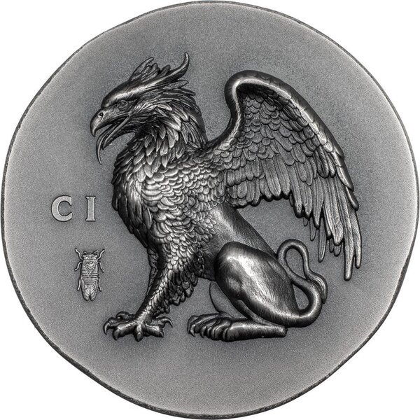 Pièce de monnaie en Argent 5 Dollars g 31.1 (1 oz) Millésime 2024 Numismatic Icons GRYPHON (PRÉCOMMANDE)