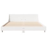 vidaXL Cadre de lit sans matelas blanc 120x200 cm bois de pin massif