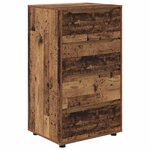 vidaXL Armoires de rangement 2 Pièces Bois Ancien 60 x 48 x 105 cm