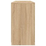 vidaXL Buffet avec lumières LED chêne sonoma 142 5x37x67 cm