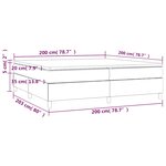 vidaXL Sommier à lattes de lit et matelas Vert foncé 200x200cm Velours