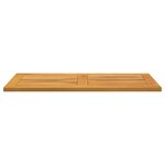vidaXL Plateau de table Huile Naturelle 90 x 45 x 2 cm