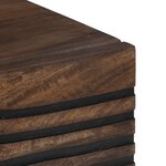 vidaXL Table Basse 80x50x40 cm Bois Massif de Manguier et Bois d'Ingénierie
