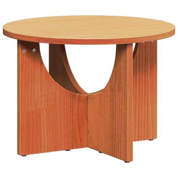 vidaXL Table basse Marron cire 50 x 50 x 35 cm Bois massif en pin