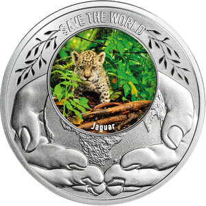 Monnaie JAGUAR Save the World Argent 500 Francs Cameroon 2026 (PRÉCOMMANDE)