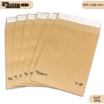 Lot de 250 enveloppes kraft 120g à soufflets c4 - gamme courrier+