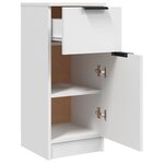 vidaXL Buffets 2 Pièces blanc 30x30x70 cm bois d'ingénierie