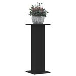vidaXL Supports pour plantes 2 Pièces noir 30x30x80 cm bois d'ingénierie