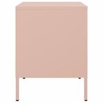 vidaXL Tables de chevet 2 Pièces rose 36x39x50 5 cm acier