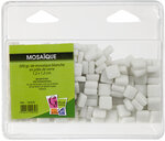 Mosaique en pâte de verre Mat Blanc 500g