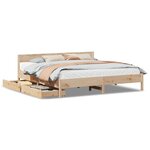 vidaXL Cadre de lit sans matelas 160x200 cm bois massif de pin
