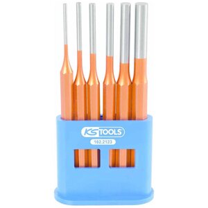 Ks tools jeu de chasse-goupille 6 pièces 3/4/5/6/8/10 mm 162.2123