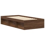 vidaXL Cadre de lit sans matelas chêne marron 75x190 cm