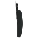 vidaXL Tête de lit suspendue Avec lumière LED Noir Tissu