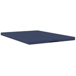 vidaXL Canapé-lit pliable 140 x 67 x 45 cm Bleu