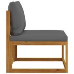 vidaXL Salon de jardin 8 Pièces avec coussin Bois d'acacia solide