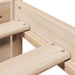 vidaXL Cadre de lit avec tête de lit 90x190 cm bois de pin massif