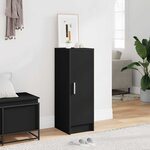 vidaXL Armoire à chaussures Noir 32x35x92 cm Bois d’ingénierie
