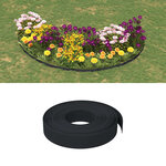 vidaXL Bordure de jardin noir 10 m 10 cm polyéthylène